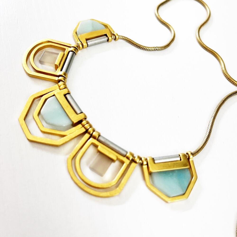 Madewell Long Necklace with Sea Glass
